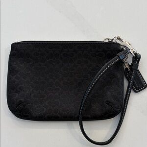 Coach Black Wristlet Clutch